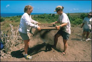 Earthwatch Institute fellows assist with conservation research in the West Indies.
