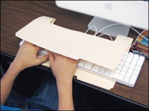 No cheating: Daily practice helps young typists.