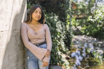 Araceli Alarcon, a senior at San Luis Obispo High School, pictured in downtown San Luis Obispo, Calif., on June 7, 2022.