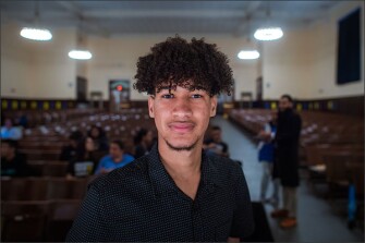 High school senior Elvis Rodriguez is one of the students on Boston's citywide student advisory group. He also sits on the selection committee for the city's new superintendent.