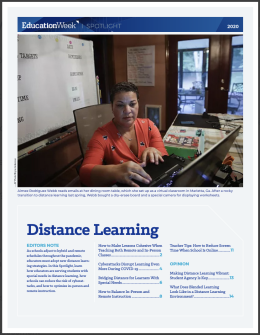 Spotlight on Distance Learning Cover