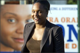 A former Teach For America teacher, Ms. Orange Jones finished first in a four-person primary. She went on to best her second-place rival, incumbent Louella Givens, in a runoff election, outspending Ms. Givens by a ratio of about 50-to-1.