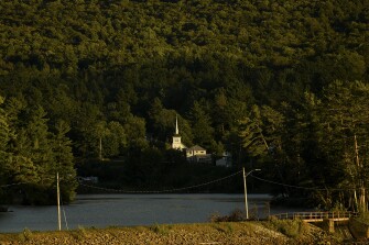 Jennings Park Pond sits adjacent and ten feet above Long Lake in Long Lake, N.Y., Thursday, Sept. 1, 2022.