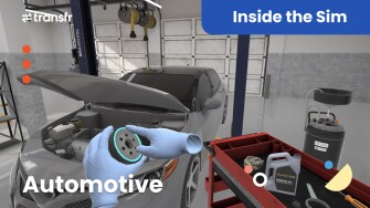 What 3 After-School Programs Are Doing to Prepare Kids for the Future of Work 2 A student learns how to change the oil in a car through a virtual reality simulation.