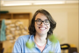 Willem Hillier is a senior at Champlain Valley. Teachers say Willem has taken personalized learning to a very high level.