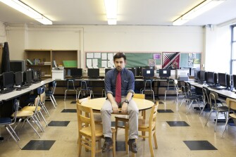 Jeremy St. Romain: A middle school technology teacher at MS 343, The Bronx School of Applied Mathematics and Technology. What was the high point of your day? I had a good time with my 6th graders. Right now they’re doing Google presentations. Even some of the knuckleheads were engaged.