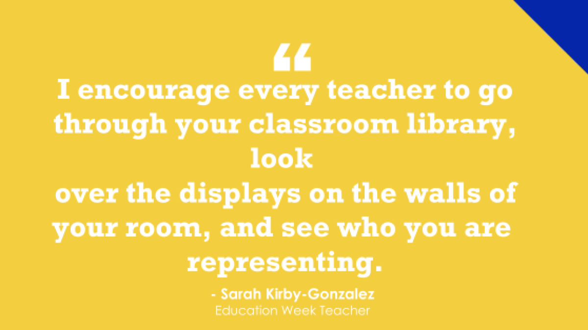 Representation Matters In Classroom Libraries Opinion