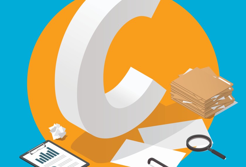 Illustration of C letter grade