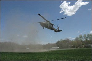 Free helicopter flights draw educators into a military recruitment drive.