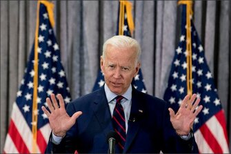 Former Vice President Joe Biden, pictured above, unveiled a broad K-12 education plan that calls for tripling Title I money to pay for teacher salary increases and student supports.