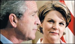 Margaret Spellings and President Bush