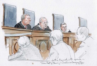 Justice Anthony Kennedy delivers the majority opinion in Texas Department of Housing and Community Affairs v. The Inclusive Communities Project Inc., that federal housing laws prohibit seemingly neutral practices that harm minorities, even without proof of intentional discrimination.
