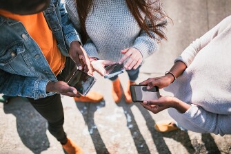 Group of Young Adults - Tennagers On Social Media