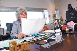 Barbara Kerr, the president of the California Teachers Association, says the battle over three education-related measures on the Nov.8 state ballot is bringing out her dark side.