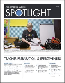 Teacher Prep and Effectiveness Spotlight Cover