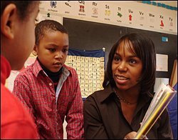 Kimberly Oliver, a kindergarten teacher at Broad Acres Elementary School in Silver Spring, Md., was named National Teacher of the Year.