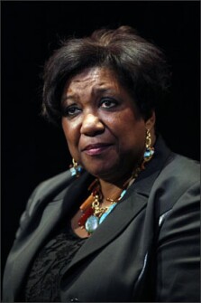 In this Thursday, Feb. 18, 2010, photo, Philadelphia Superintendent Arlene Ackerman is shown at the Merriam Theater in Philadelphia. Buying out Ackerman, whose contract runs through 2014, could cost up to $1.5 million.