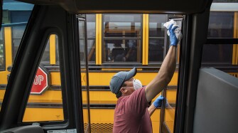 tackling transportation covid problem getting wipes fajardo espinoza buses antibacterial cleaner antonio austin driver bus texas down