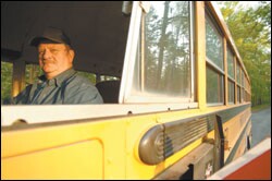 Bus driver Clark Mollohan has known Monica since she was in 5th grade, and he encouraged her to continue her education. He also keeps teachers apprised of family issues along his bus route.