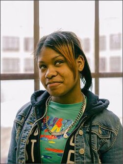 Acacia Winters, 15, came to a Saturday session at VOISE Academy earlier this month to work on math lessons. One of the goals of the Saturday sessions is to create a safe environment where students without home Internet access can connect to the Web.