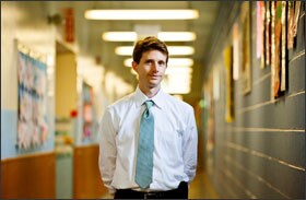 Barton A. Dassinger, the principal of Cesar E. Chávez Multicultural Academic Center, a pre-K-8 school in Chicago, has set up a process for his teachers to evaluate products offered by education technology companies.