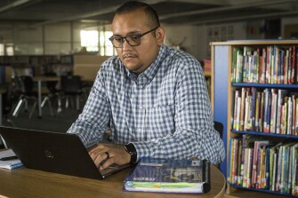 Raul Olivares Jr. is the kindergarten grade level chair at Eastern Elementary School in Washington, N.C. Olivares is in the middle of a two-year training program called LETRS (Language Essentials for Teachers of Reading and Spelling) to become more knowledgeable about the science of reading.