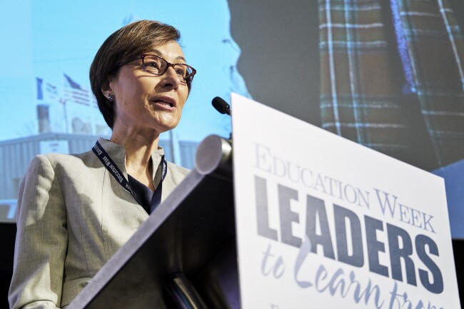 President and CEO Michele J. Givens speaks at the annual Leaders to Learn From event in Washington, D.C.