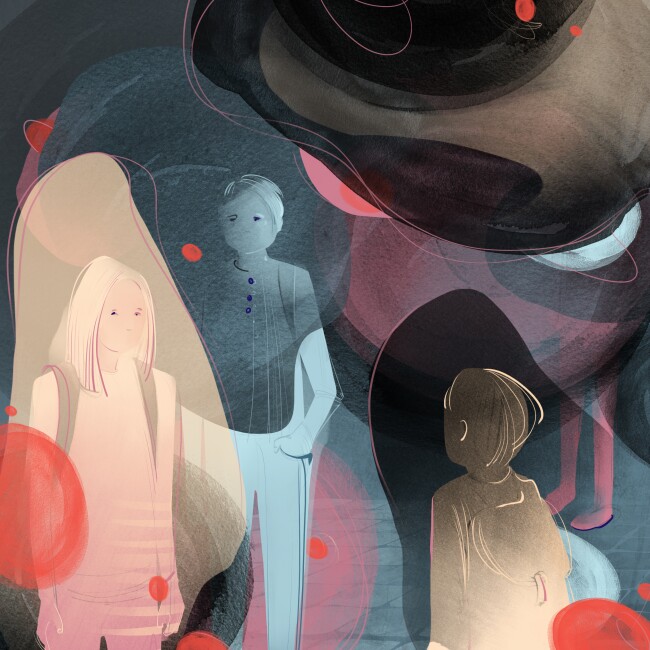 Conceptual image of students interacting.