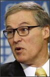 GOV. JAY INSLEE of Washington, a Democrat, has wrestled with state lawmakers to come up with a teacher-evaluation plan that would pass federal muster.