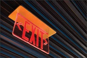 Exit sign