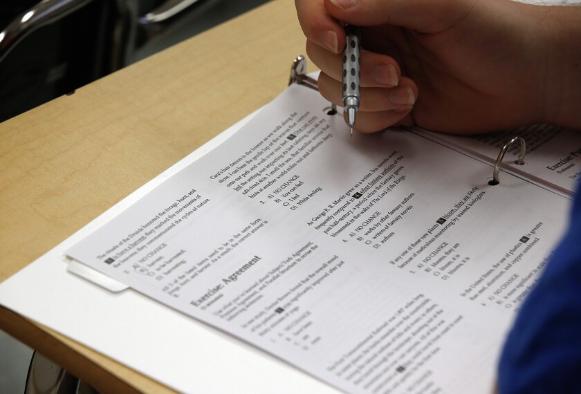 Illustration of students preparing for AP exams in 2025