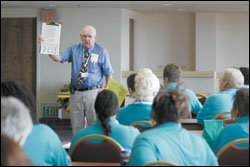 The teacher-friendly environment has led many summer workers to return to Del Mar even after they've left the classroom. Retired principal Leo Tuck is going on his 55th season at the track.