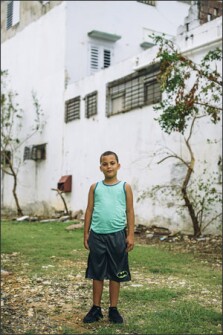 Odaric Rodriguez Ortega, 10, at the Federico Asenjo School in San Juan, Puerto Rico.