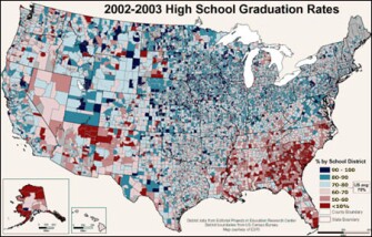 2002-2003 High School Graduation Rates by State