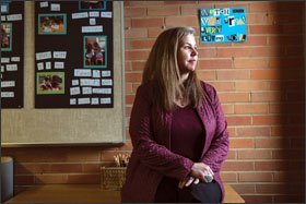 Ms. Whitehead-Bust visits the Odyssey School, a K-8 charter school. She spent much of her early career in the charter school sector and believes that experience helped her take a fresh view on teaching and learning.