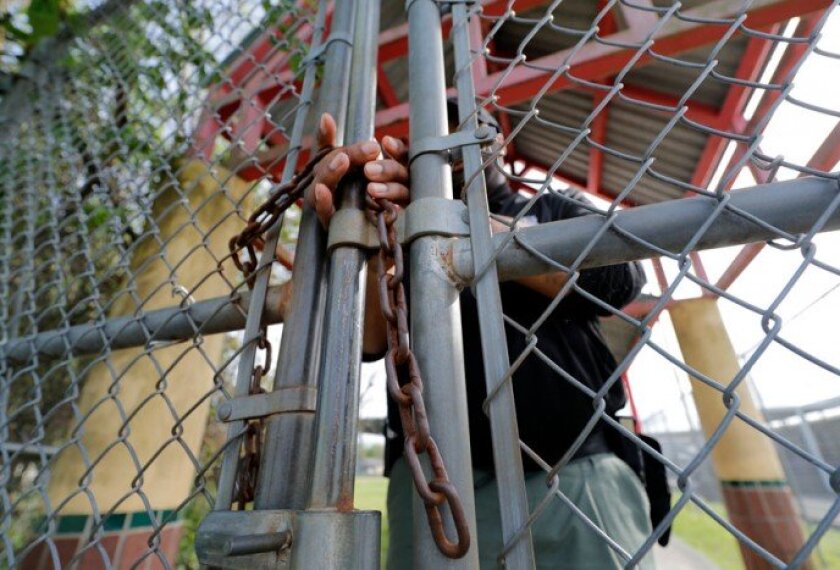 The Scottsbluff section had signs in the seats for their game against Omaha Roncalli during a Class B game of the Nebraska state boys high school basketball tournament at Pinnacle Bank Arena in Lincoln on March 13, 2020. Crowds were limited to staff and immediate family only due to fears about the coronavirus.