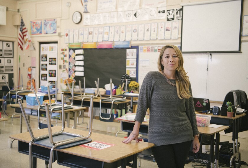 Misti Kemmer, a 4th grade teacher at Russell Elementary School in Los Angeles, had a negative experience being mentored as a new teacher, but is now a mentor herself.