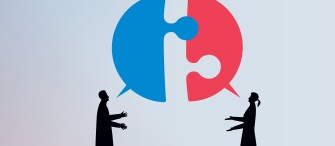Image of partisan dialogue.
