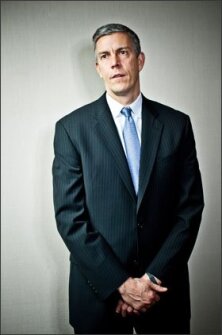 U.S. Secretary of Education Arne Duncan says he would like to stay on if President Barack Obama is re-elected in November.