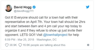 David Hogg Tweet