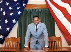 Byron V. Garrett, Arizona's adviser on faith and community issues, helps local faith-based groups get federal grants. He's seen here at the Arizona Capitol Museum in Phoenix.