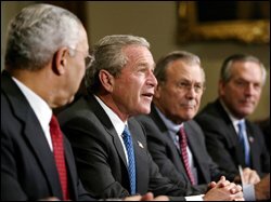 President Bush convenes a Cabinet meeting on Nov. 4 to discuss the agenda for his second term.