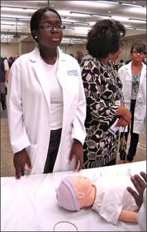 Janet Mensah, a student at Aurora, Co.'s William Smith High School, is interested in a career as a gastroenterologist.