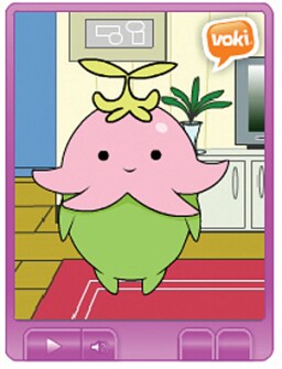 Voki allows students to create animated avatars that can speak using a student's own recorded voice or lets a student type text and has the animated character's voice speak the words.
